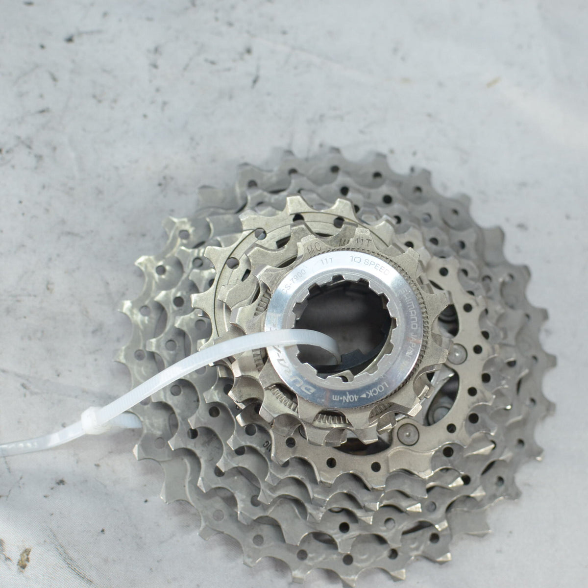 パーツ SHIMANO DURA-ACE CS-7900 10S 11-28T Shimano Dura Ace CS-7900 Cassette 10-speed 11-28T silver