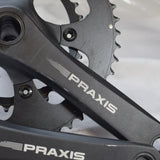 Near Mint Praxis Alba 2D Crankset 34/50 165mm 10/11/12 Speed + Bottom Bracket