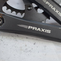 Near Mint Praxis Alba 2D Crankset 34/50 165mm 10/11/12 Speed + Bottom Bracket