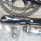 Shimano 105 5502 Crankset FC-5502 53-39 170mm W/Bottom Bracket, Black