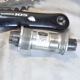Shimano 105 5502 Crankset FC-5502 53-39 170mm W/Bottom Bracket, Black