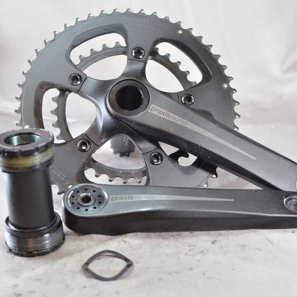 MINT PRAXIS WORKS ZAYANTE M30 172.5mm COMPACT 50/34 Crankset WITH Bottom Bracket