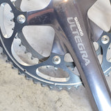 Shimano Ultegra 6600 10 Speed DOUBLE Crankset FC-6601 53-39 170mm GRAY, 8/10 VG