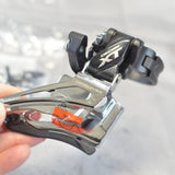 New Shimano Deore XT FD-M8025 Front Derailleur, Clamp With Shims SM-AD16/17