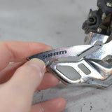 SRAM X9 10 Speed Braze-On Front Derailleur for Road Bikes