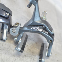 EXC+ Takeoff Shimano Ultegra 6700 BR-6700 Front & Rear Brake Caliper Pair Gray