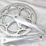 Shimano Ultegra 6500 9 Speed DOUBLE Crankset FC-6500 53-39 172.5mm Silver,VG