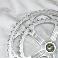 Shimano Ultegra 6500 9 Speed DOUBLE Crankset FC-6500 53-39 172.5mm Silver,VG