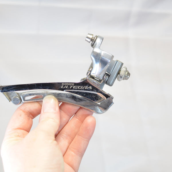 Shimano Ultegra 6700 FD-6700 10 Speed Braze-On Front Derailleur Double, 7/10 Nice