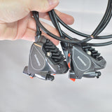 New Takeoff Shimano BR-RS805 Hydraulic Disc Brake Calipers Pair, Flat Mount